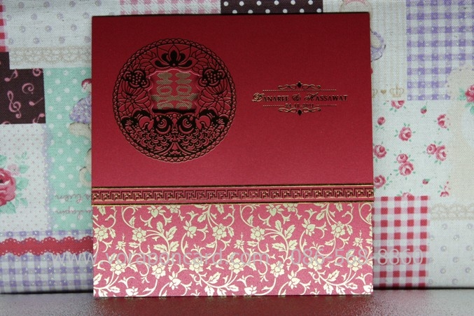 การ์ดแต่งงาน 3 พับ