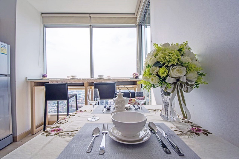 ให้เช่าคอนโด ริทึ่ม รัชดา พื้นที่ 45.49 ตร.ม. 1 ห้องนอน เช่า 20,000 บ/ด