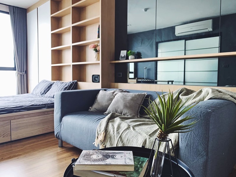 ให้เช่าคอนโด เดอะ ทรี อินเตอร์เชนจ์ พื้นที่ 29.5 ตร.ม. สตูดิโอ เช่า 10,000 บ/ด