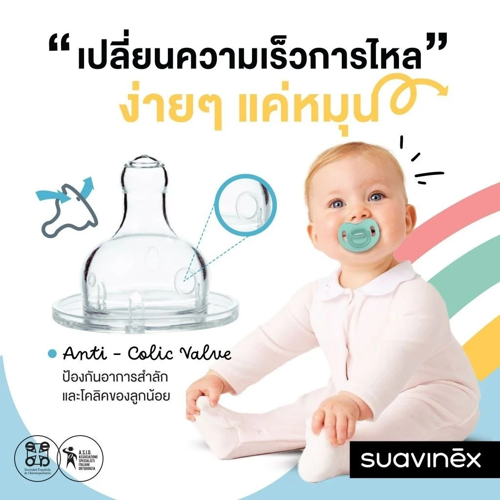 Suavinex จุกนม รุ่น SX PRO physiological teat (2 ชิ้น)