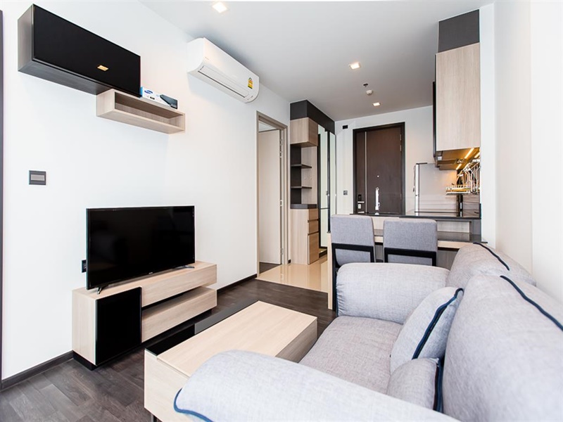 ให้เช่าคอนโด เดอะ ไลน์ อโศก-รัชดา พื้นที่ 34.75 ตร.ม. 1 ห้องนอน เช่า 20,000 บ/ด