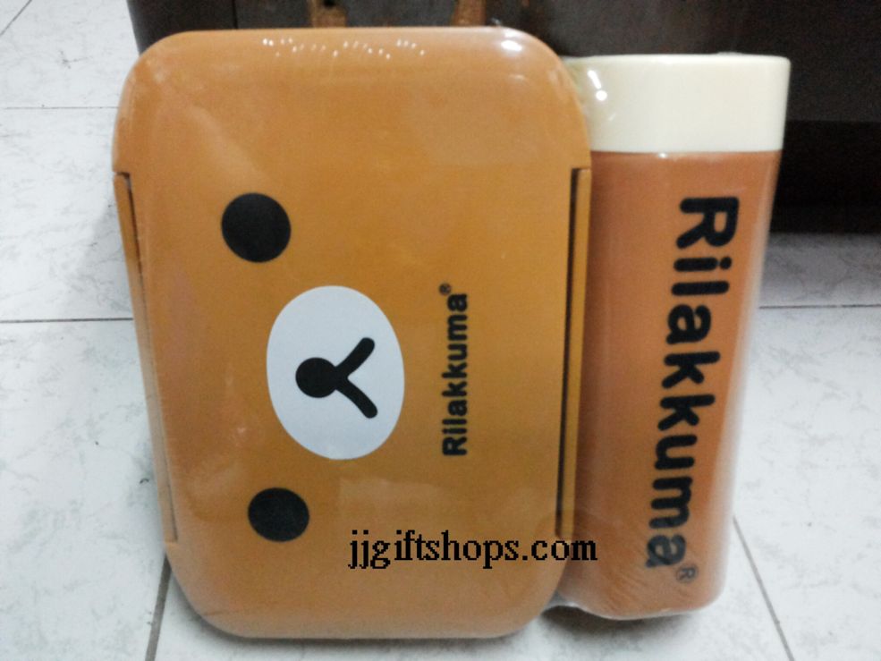 กล่องข้าว พร้อมกระบอกน้ำ ริลัคคุมะ Rilakkuma