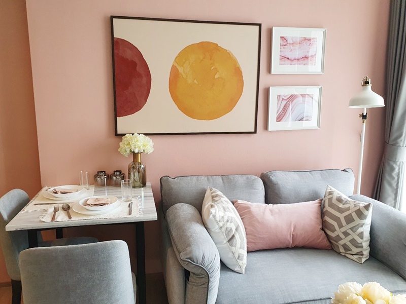 ให้เช่าคอนโด เดอะ ไลน์ พหลฯ-ประดิพัทธ์ พื้นที่ 34.3 ตร.ม. 1 ห้องนอน เช่า 17,000 บ/ด