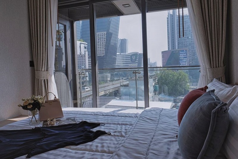 ให้เช่าคอนโด เดอะ ไลน์ อโศก-รัชดา พื้นที่ 35 ตร.ม. 1 ห้องนอน เช่า 19,000 บ/ด