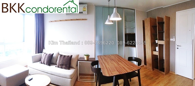 ให้เช่าคอนโด ยู ดีไลท์ เรสซิเดนซ์ พัฒนาการ พื้นที่ 35 ตร.ม. 1 ห้องนอน เช่า 15,500บ/ด