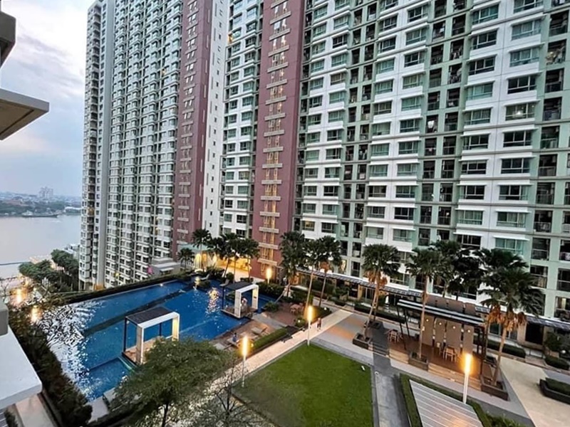 ให้เช่าคอนโด ลุมพินี พาร์ค ริเวอร์ไซด์-พระราม 3 พื้นที่ 27 ตร.ม. 1 ห้องนอน เช่า 11,000 บ/ด