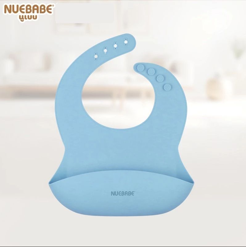 Nuebabe ผ้ากันเปื้อนซิลิโคน Babe Matte สำหรับเด็ก 6เดือนขึ้นไป