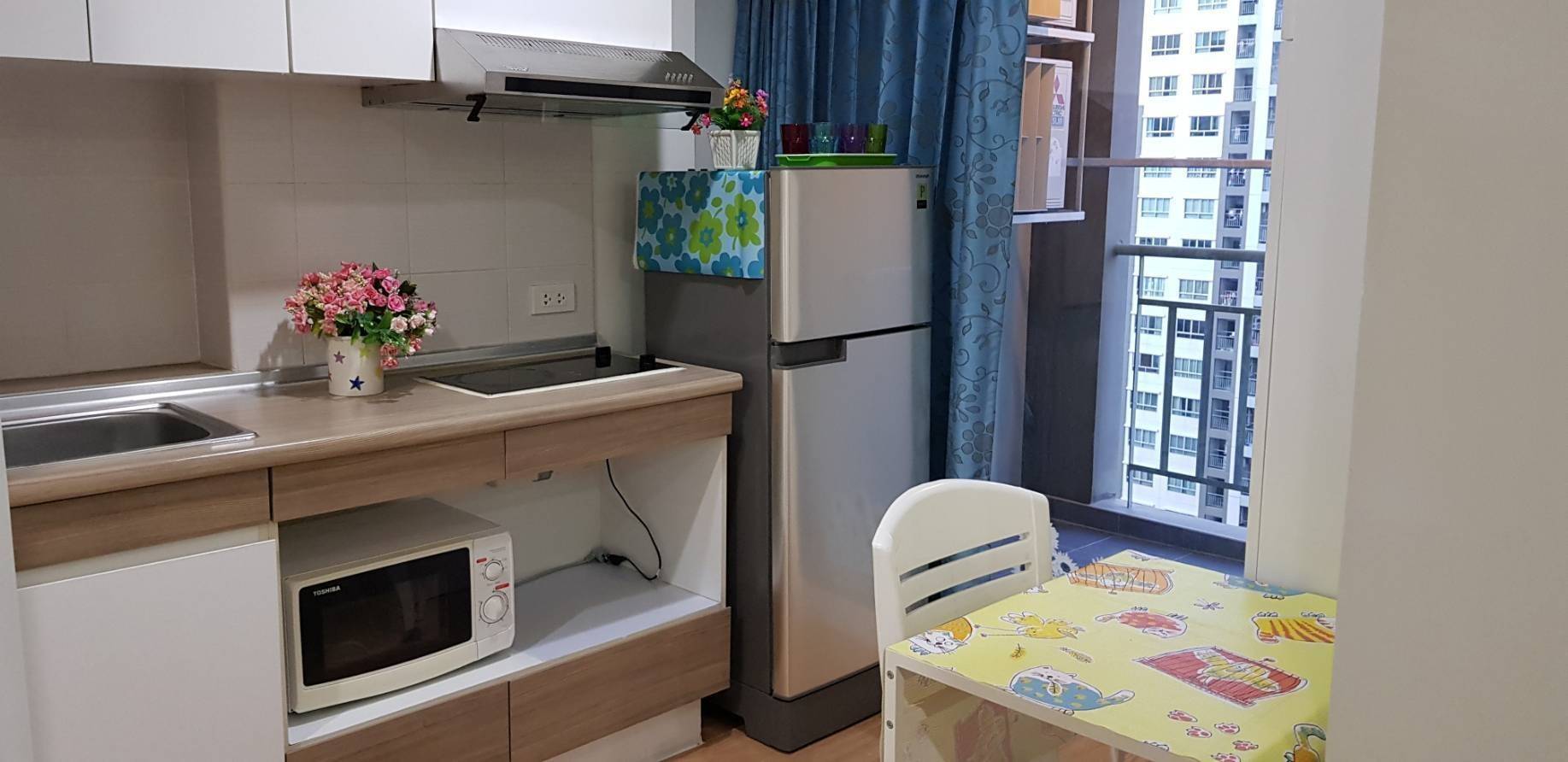 ให้เช่าคอนโด ลุมพินี ปาร์ค ปิ่นเกล้า พื้นที่ 28 ตรม. 1 ห้องนอน ค่าเช่า 9,000 บาท