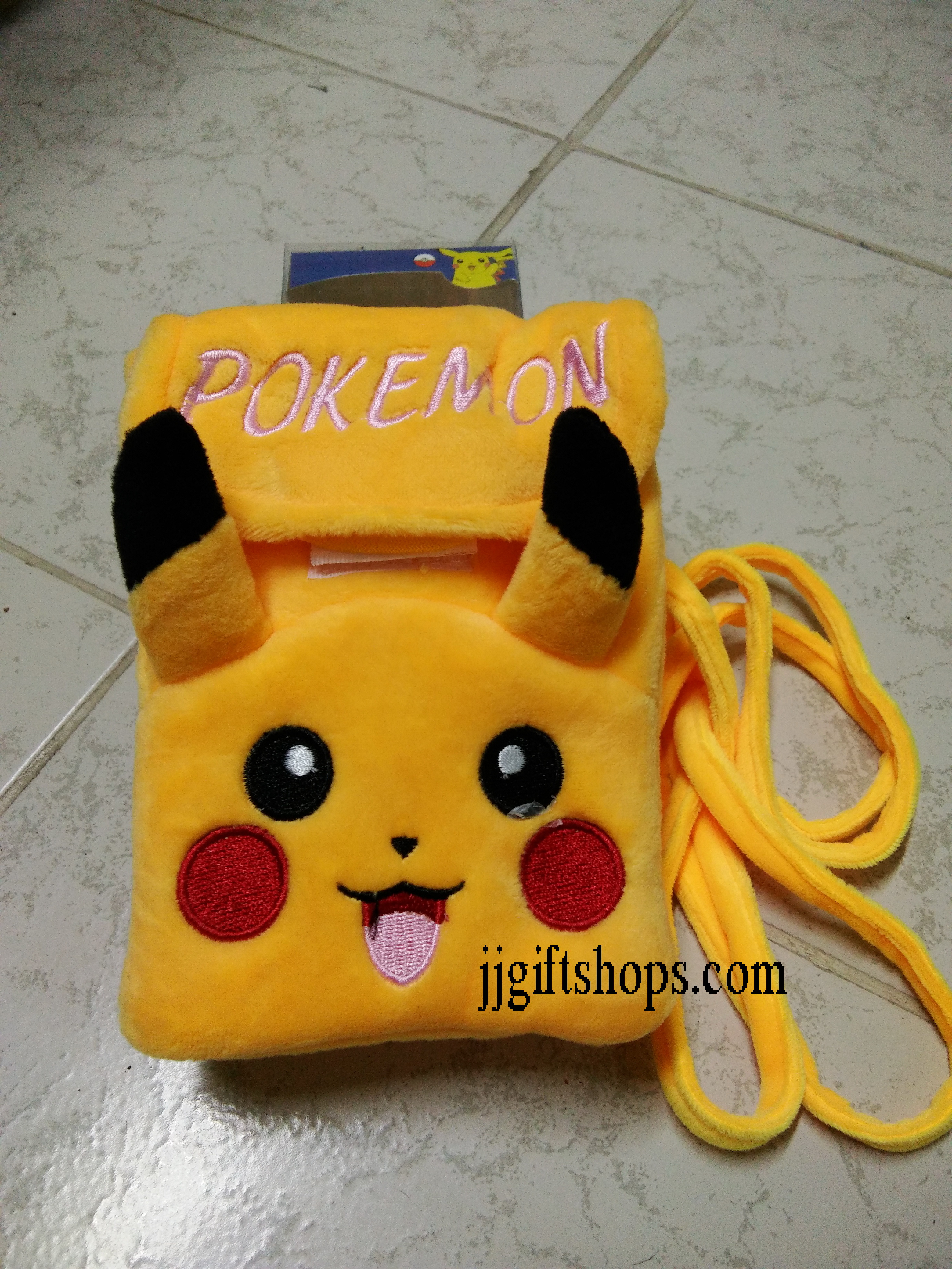 กระเป๋าสะพายข้าง 2ช่อง ปิกาจู Pikachu ขนาด 10 x 16 cm