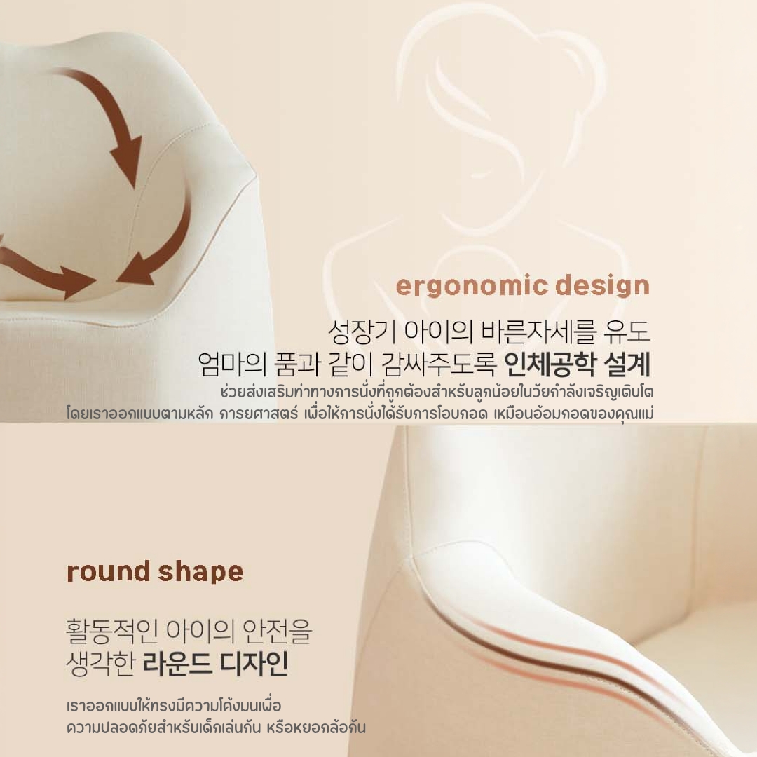 Lieto เก้าอี้โซฟา สำหรับลูกน้อย 1 ที่นั่ง Baby Sofa รุ่น Foryou