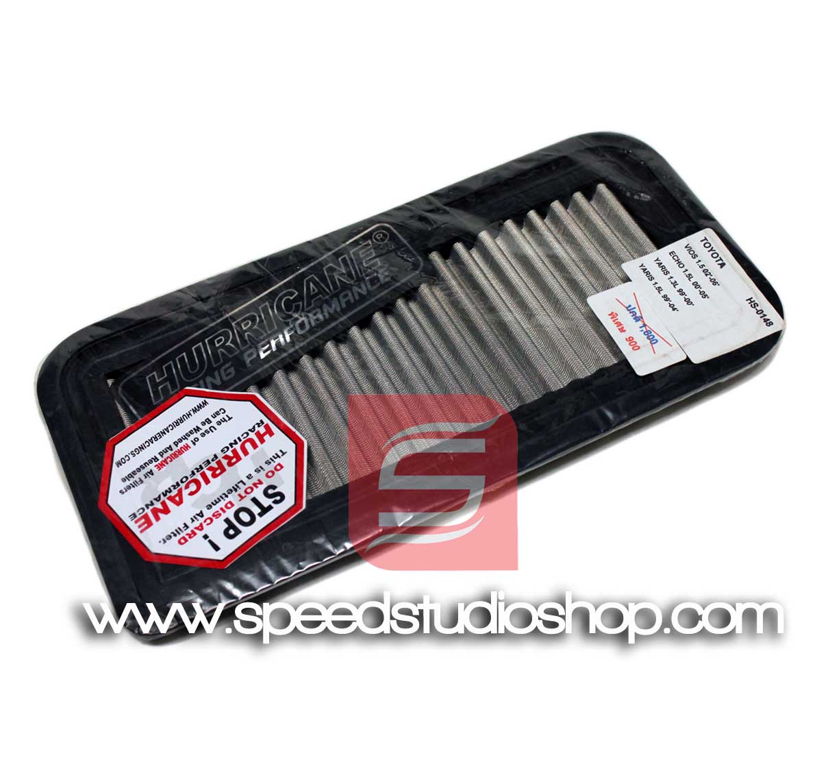 กรองอากาศ สแตนเลส Hurricane Toyota Vios 1.5L ปี 02-06