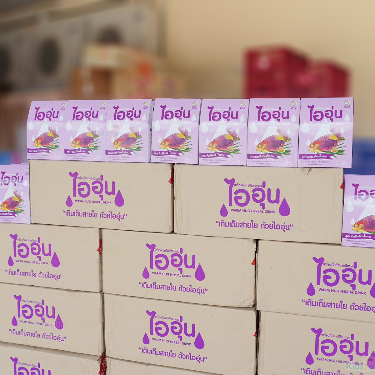 ไออุ่น เครื่องดื่มหัวปลี ชนิดผง สูตรหัวปลี ขิง ใบเตย