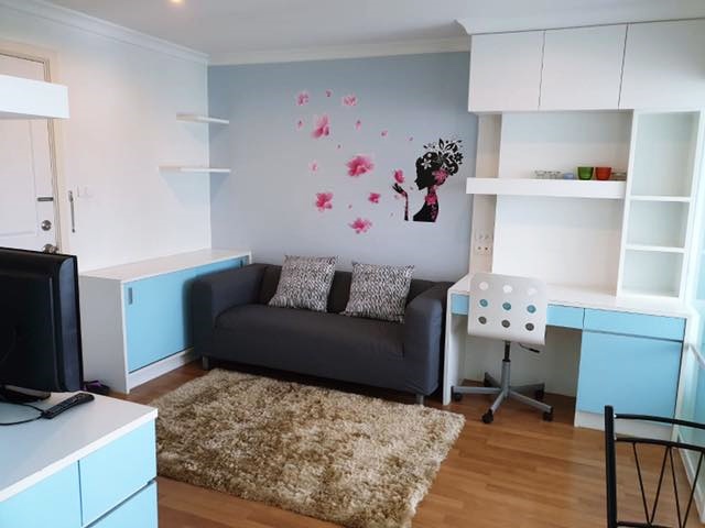 ให้เช่าคอนโด ลุมพินี เพลส พระราม 9 พื้นที่ 34 ตร.ม. 1 ห้องนอน