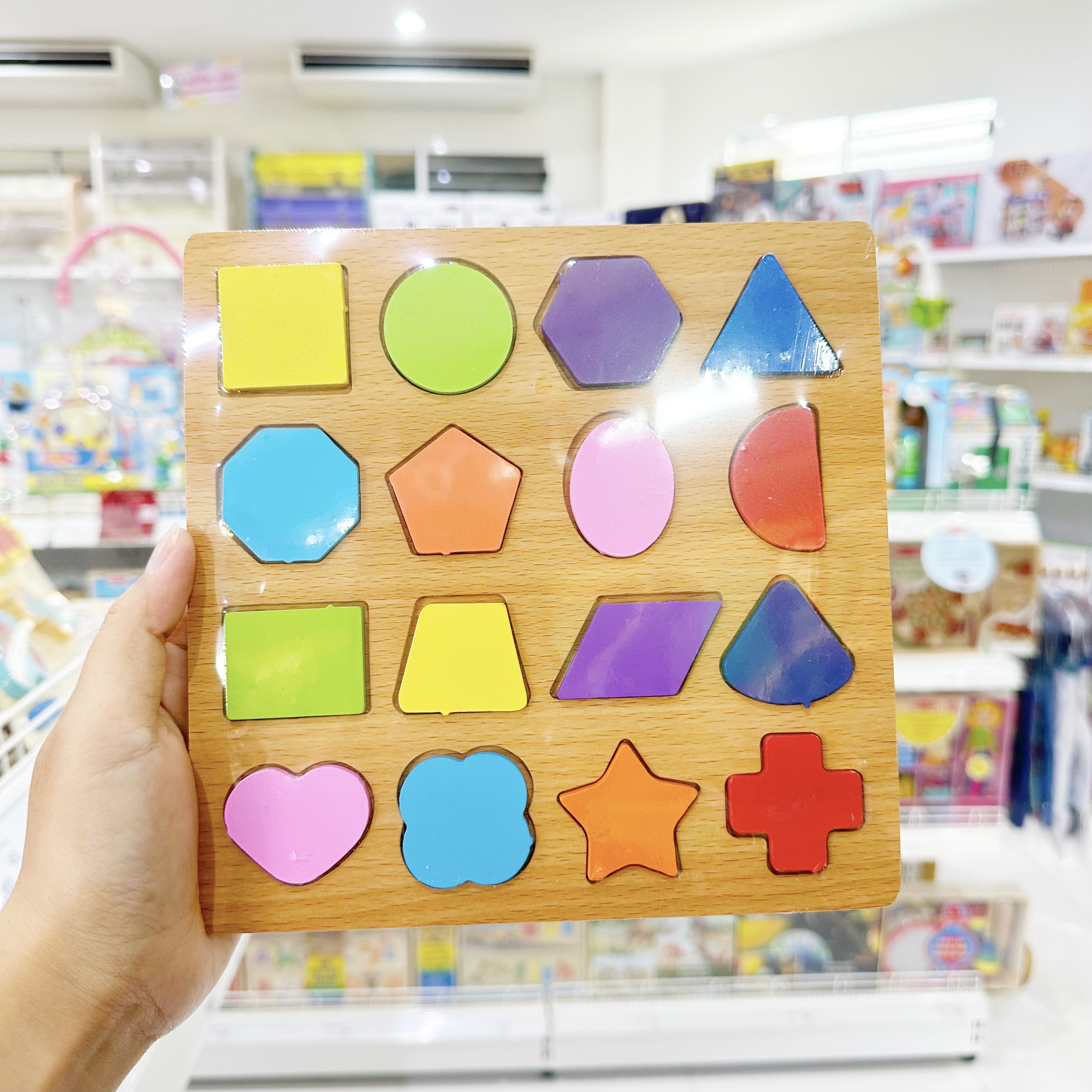 Haoh baby ชุดของเล่น จิ๊กซอว์ ชุดบล็อค ของเล่นไม้ สำหรับเด็ก