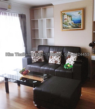 ให้เช่าคอนโด ลุมพินี เพลส พระราม 9 ตึก C พื้นที่ 46 ตร.ม. 1 ห้องนอน เช่า 19,000 บ/ด