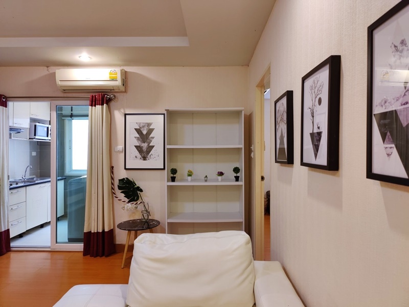 ให้เช่า แฮปปี้ คอนโด รัชดา 18 พื้นที่ 40 ตร.ม. 1 ห้องนอน เช่า 13,000 บ/ด