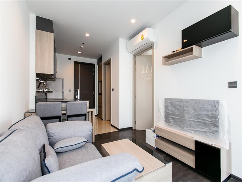 ให้เช่าคอนโด เดอะ ไลน์ อโศก-รัชดา พื้นที่ 35.04 ตร.ม. 1 ห้องนอน เช่า 18,000 บ/ด