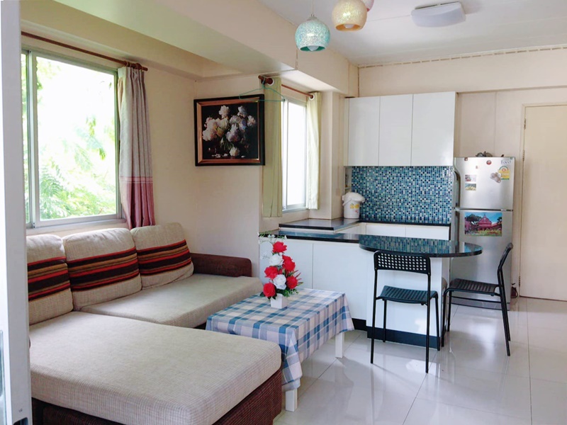 ให้เช่าคอนโด ลาซาล พาร์ค พื้นที่ 36 ตร.ม. 1 ห้องนอน เช่า 6,000 บ/ด