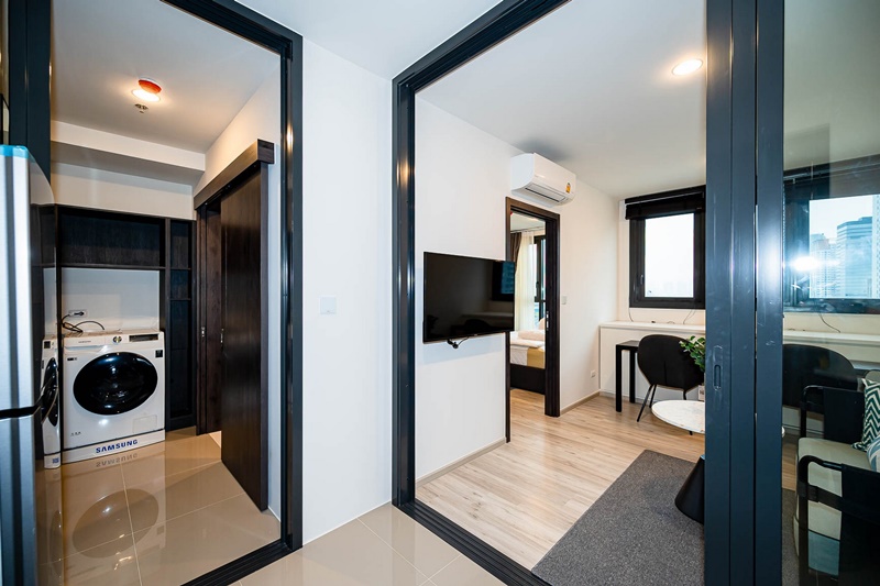 ให้เช่าคอนโด เอ็กซ์ที ห้วยขวาง พื้นที่ 35.1 ตร.ม. 1 ห้องนอน เช่า 19,000 บ/ด