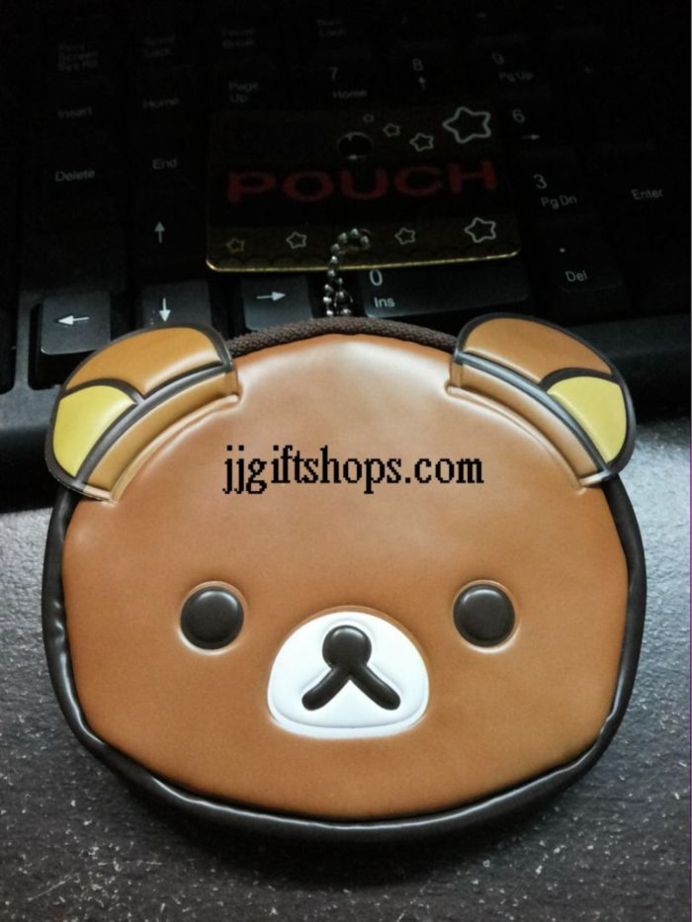 กระเป๋าใส่สตางค์ แบบหนังลายริลัคคุมะ Rilakkuma ขนาด 8.5 x 9 cm