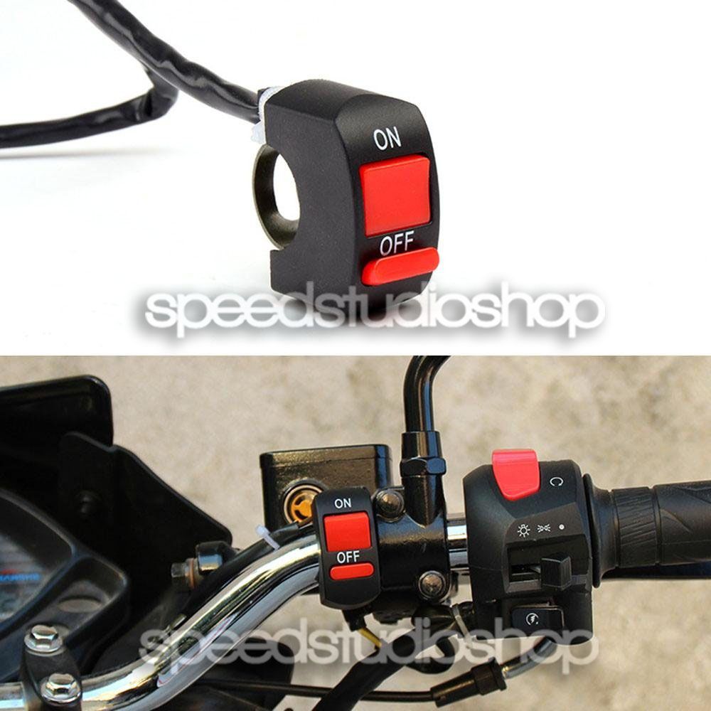 สวิตซ์ไฟ มอเตอร์ไซค์ เปิด/ปิด สายไฟ 2 เส้น 1 ชิ้น 12V สำหรับรถมอเตอร์ไซค์ทุกรุ่น