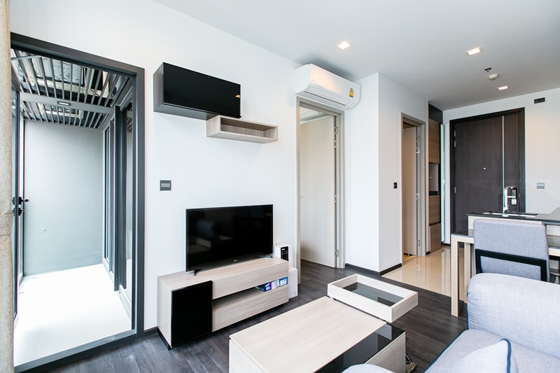 ให้เช่าคอนโด เดอะ ไลน์ อโศก-รัชดา พื้นที่ 34.5 ตร.ม. 1 ห้องนอน เช่า 22,000 บ/ด