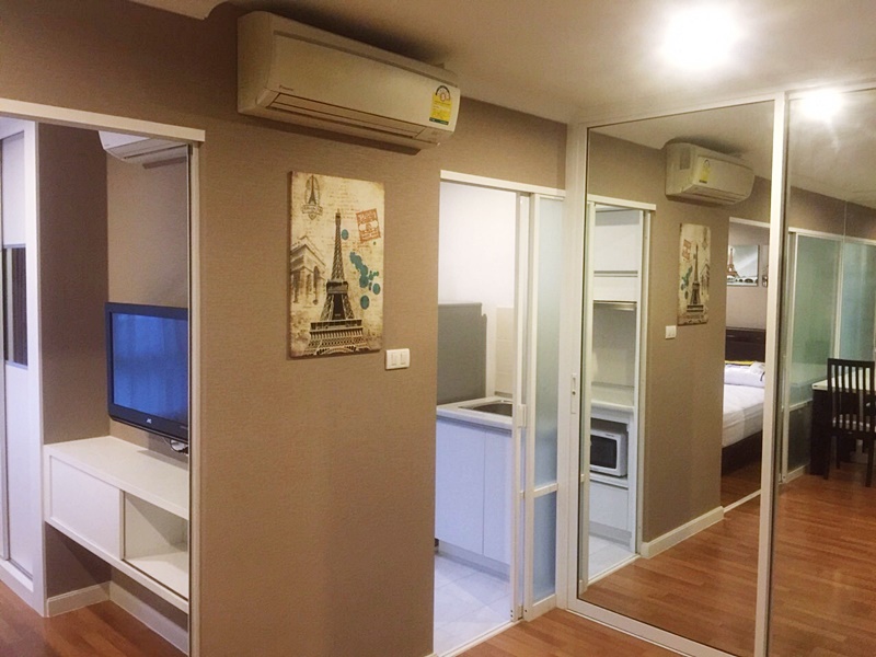 ให้เช่าคอนโด ลุมพินี เพลส พระราม 9 พื้นที่ 35 ตร.ม. 1 ห้องนอน เช่า 13,000 บ/ด