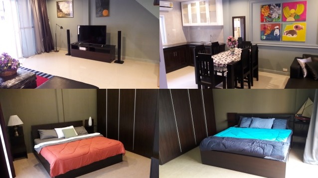 ให้เช่าทาวน์เฮ้าส์ 2 ชั้น ย่านงามวงศ์วาน พื้นที่ 20 ตรว. 2 ห้องนอน เช่า 22,500 บ/ด