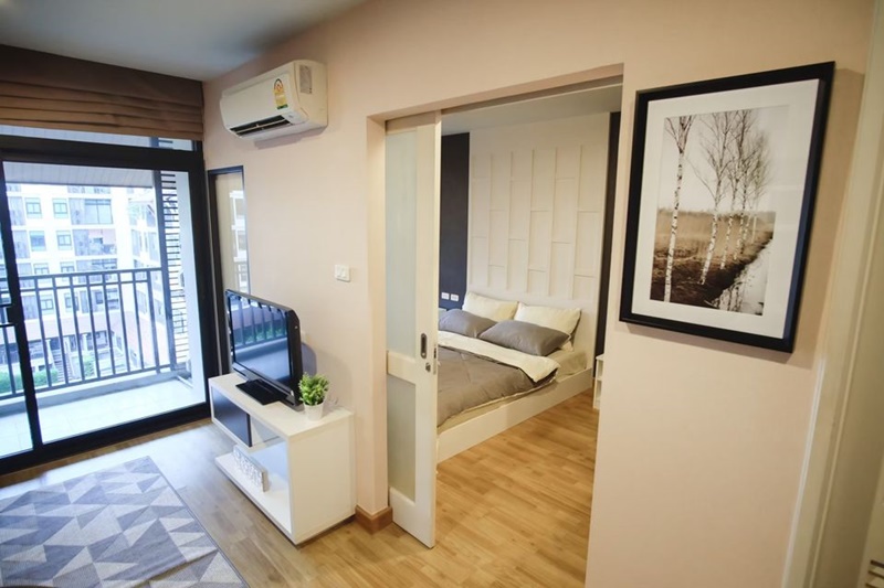 ให้เช่าคอนโด บ้านนวธารา พื้นที่ 32 ตร.ม. 1 ห้องนอน ให้เช่า 9,500 บ/ด