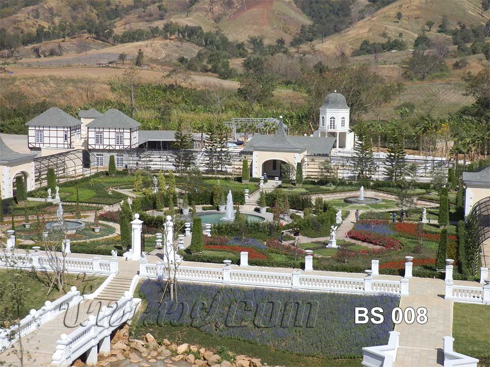 น้ำพุแต่งสวน ในโครงการ The BlueSky รีสอร์ท เขาค้อ