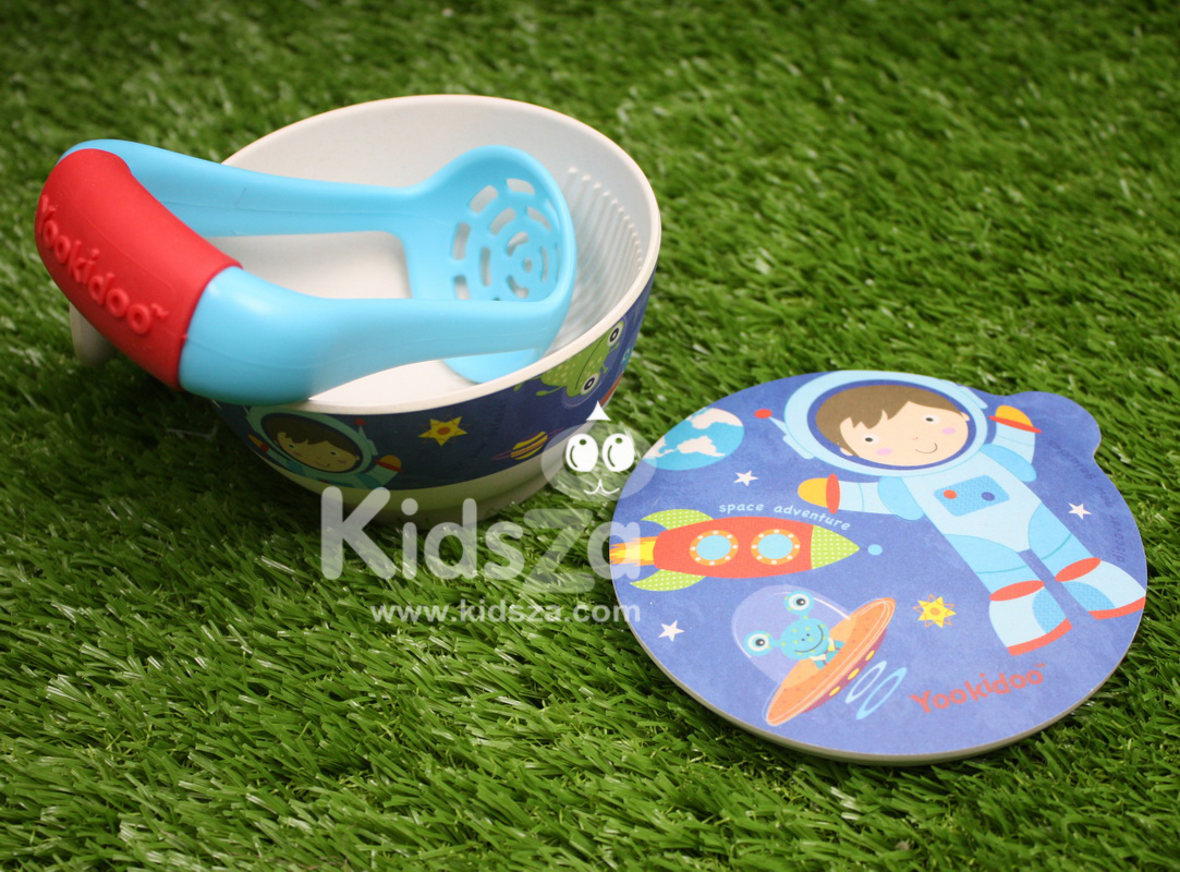 Yookidoo ชุดชามบดอาหารเด็กเยื่อไผ่ ชุดชามบดอาหาร 300มล.