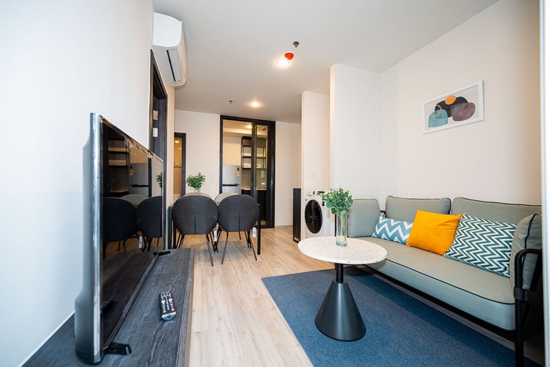 ให้เช่าคอนโด เอ็กซ์ที ห้วยขวาง พื้นที่ 53.72 ตร.ม. 2 ห้องนอน เช่า 28,000 บ/ด