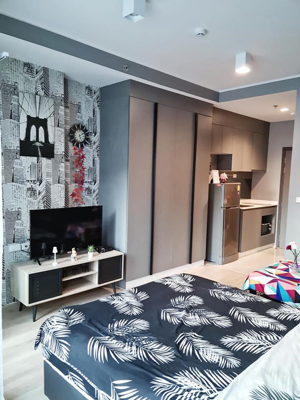 ให้เช่าคอนโด ไอดีโอ พระราม 9 ตัดใหม่ พื้นที่ 26 ตร.ม. สตูดิโอ เช่า 11,000 บ/ด