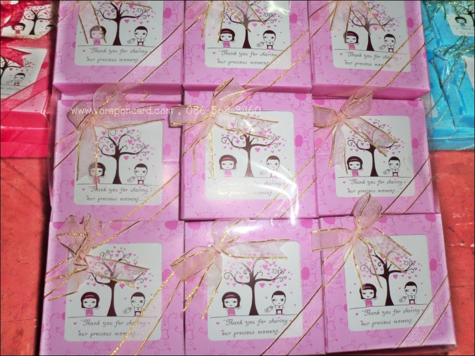 กล่องกระดาษโน๊ตป๊อปอัพลายต้นไม้คละสี