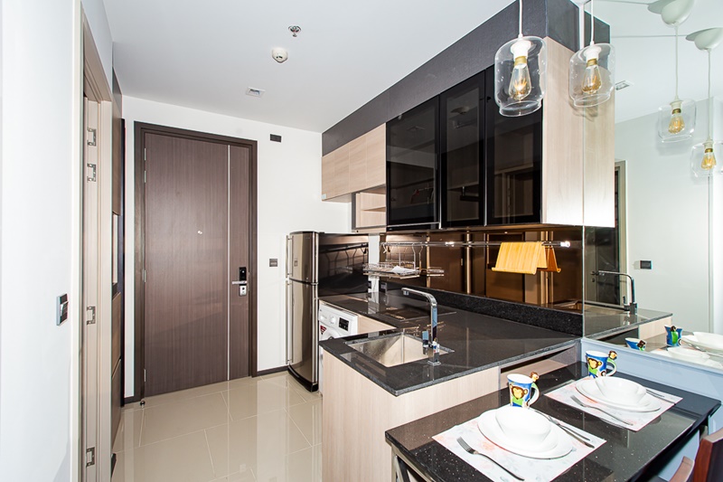 ให้เช่าคอนโด เดอะ ไลน์ อโศก-รัชดา พื้นที่ 34.5 ตร.ม. 1 ห้องนอน เช่า 20,000 บ/ด