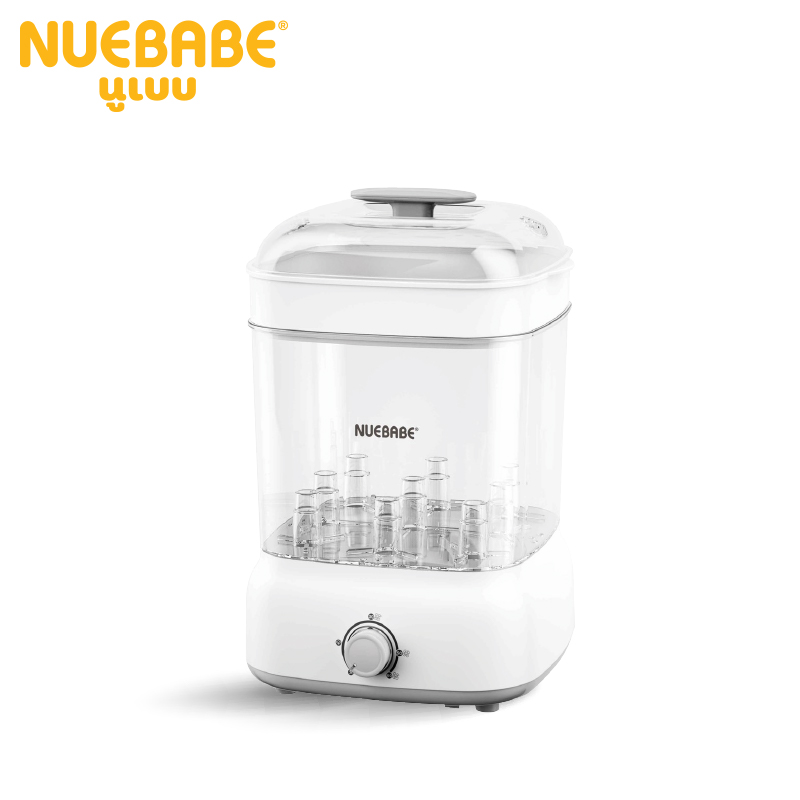 Nuebabe เครื่องนึ่งขวดนมไฟฟ้า พร้อมอบแห้ง ผลิตภัณฑ์ขจัดคราบตะกอน