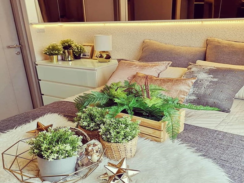 ให้เช่าคอนโด เดอะ เบส การ์เดน พระราม 9 พื้นที่ 30 ตรม. 1 ห้องนอน เช่า 16,900 บ/ด