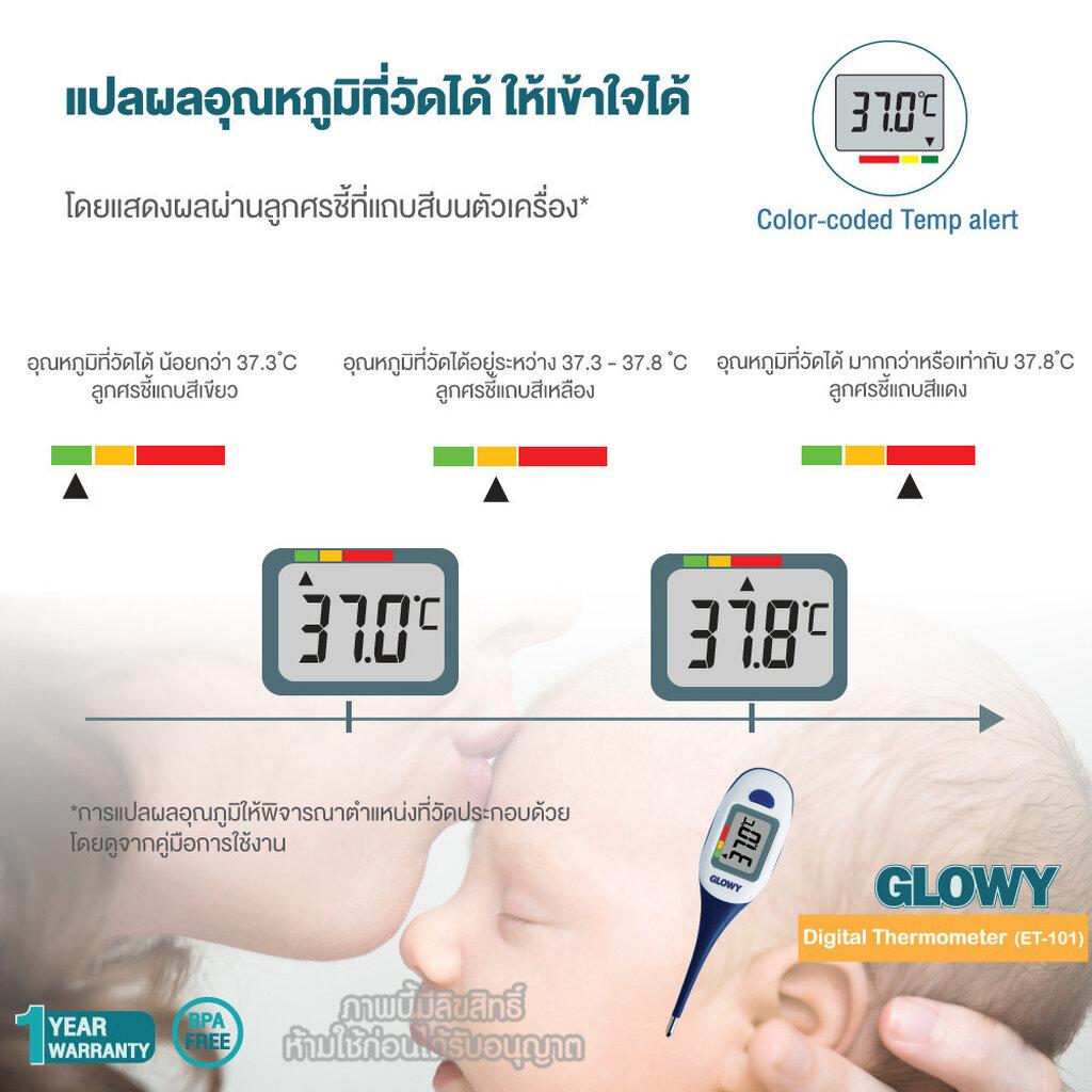 GLOWY Star ปรอทวัดไข้ดิจิตอล สำหรับเด็ก รุ่น ET-101 Digital Thermometer