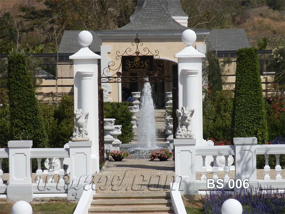 น้ำพุแต่งสวน ในโครงการ The BlueSky รีสอร์ท เขาค้อ