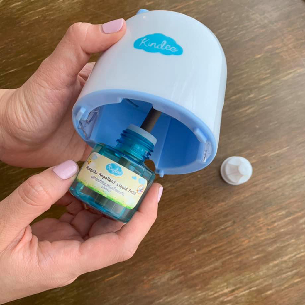Kindee คินดี้ ผลิตภัณฑ์กันยุง ชนิดน้ำ แบบเติม กลิ่นตะไคร้ Mosquito Repellent Liquid Refill [45ml]