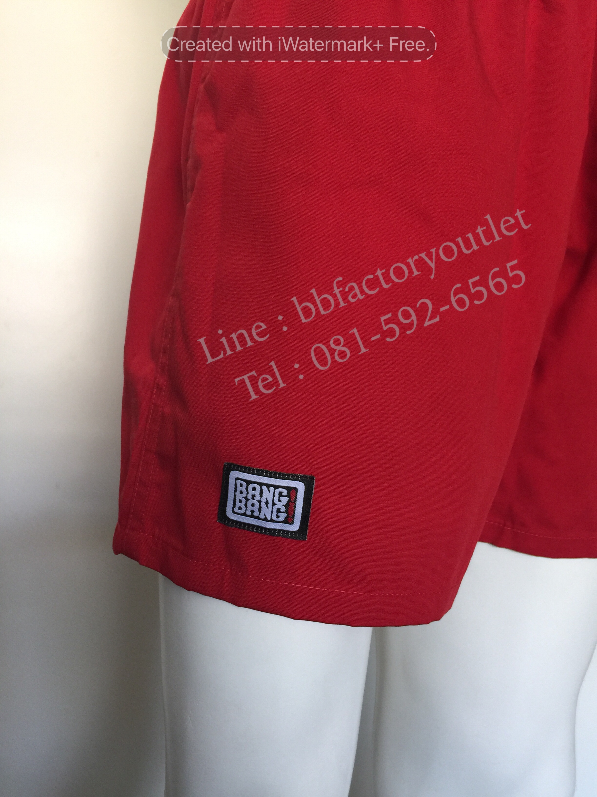 กางเกงแบงแบงรุ่นใหม่ (สีแดงสด)