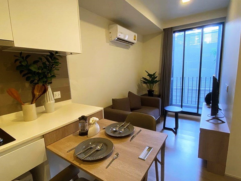 ให้เช่าคอนโด มาเอสโตร 03 รัชดา-พระราม 9 พื้นที่ 29.5 ตร.ม. 1 ห้องนอน เช่า 14,000 บ/ด