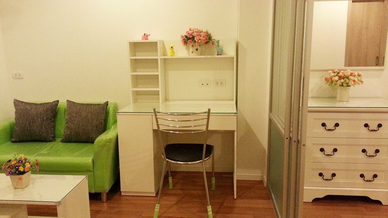 ให้เช่าคอนโด ลุมพินี เพลส บรมราชชนนี-ปิ่นเกล้า พื้นที่ 28 ตร.ม. 1 ห้องนอน เช่า 8,500 บ/ด