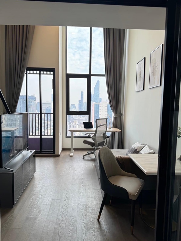 ให้เช่าพาร์ค ออริจิ้น จุฬา สามย่าน 35 ตร.ม. 1 ห้องนอน (ดูเพล็กซ์) เช่า 32,000 บ/ด