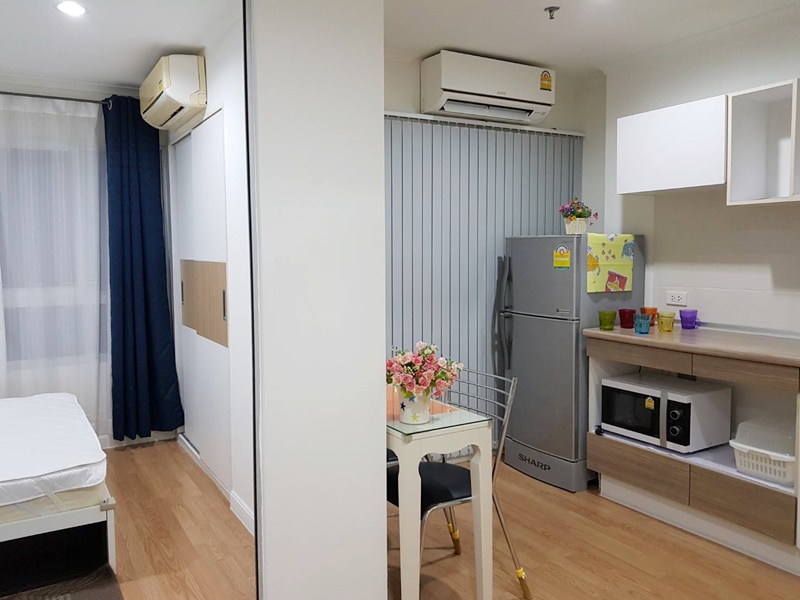 ให้เช่าคอนโด ลุมพินี พาร์ค ปิ่นเกล้า พื้นที่ 28 ตร.ม. 1 ห้องนอน เช่า 9,000 บ/ด