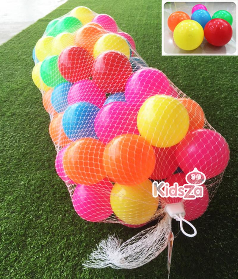 ของเล่นเด็ก ลูกบอล 100 ลูก ปลอดสารพิษ รุ่นเนื้อหนา ขนาด 3 นิ้ว สีพาสเทล