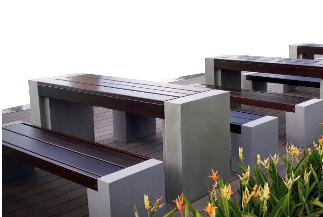 ชุดโต๊ะสนาม ยาวบล็อคไฟเบอร์ TABLESET-TBR-180