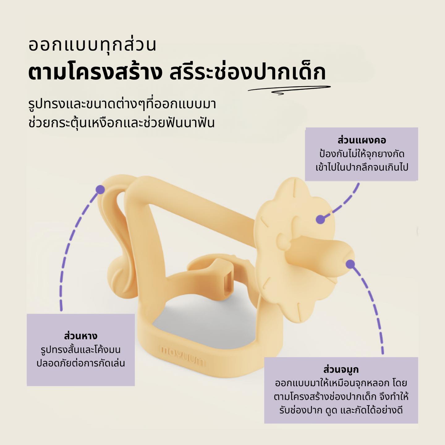 Moyuum ยางกัดใส่ข้อมือ สำหรับเด็ก สามารถเลือกสีได้