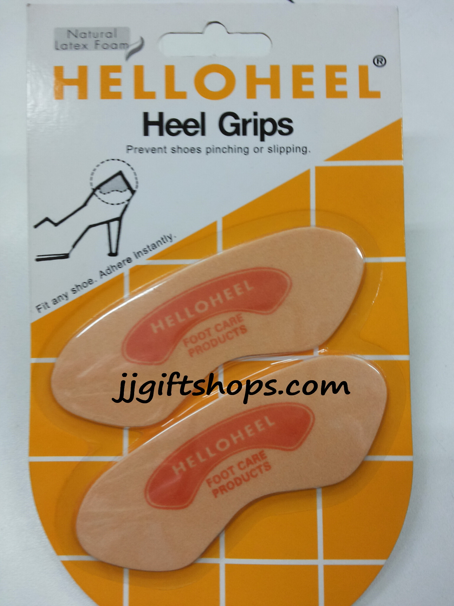 แผ่นกันรองเท้ากัด HEEL GRIPS สีเนื้อ สีดำ ขนาด 2 มม.