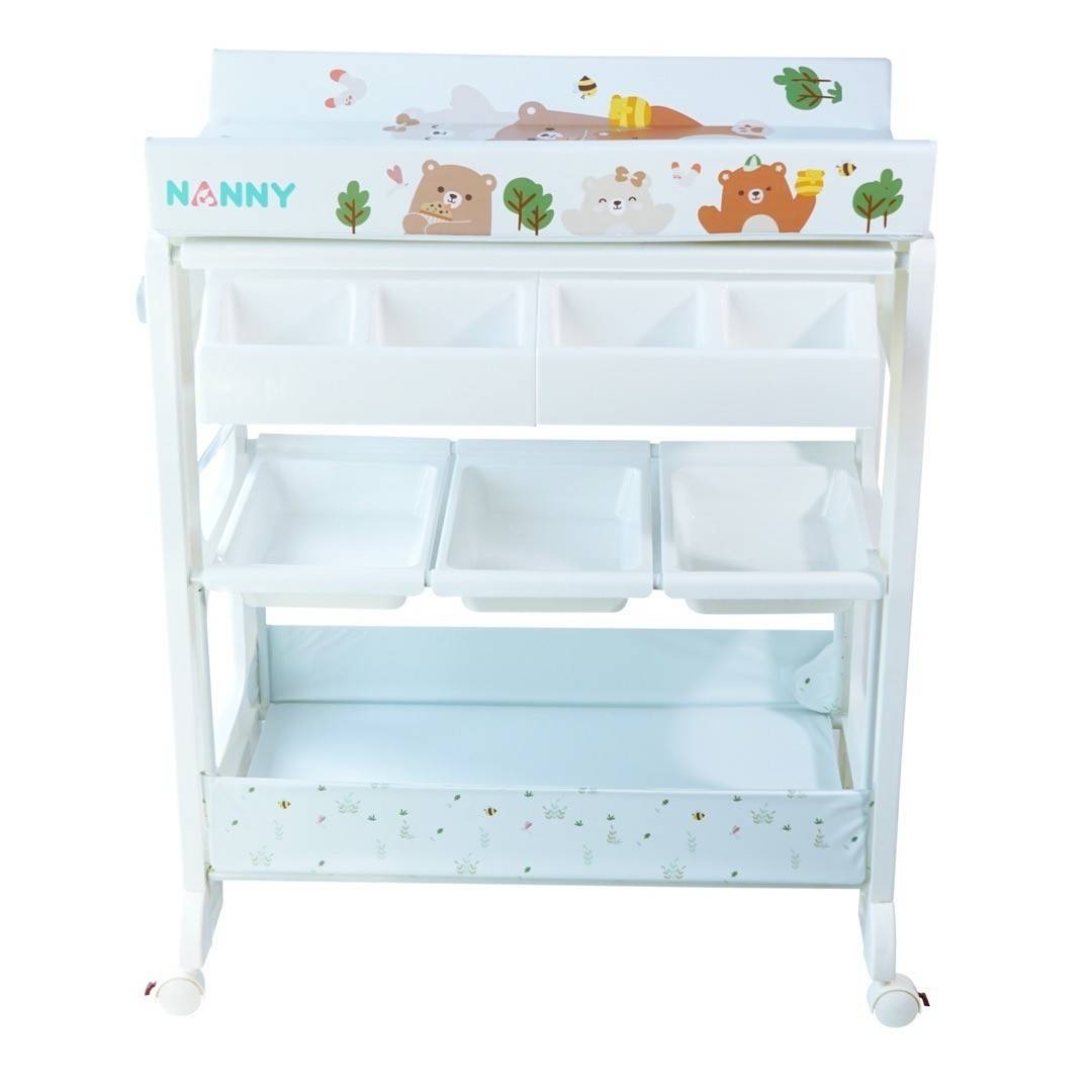 Nanny โต๊ะอาบน้ำเด็ก พร้อม เบาะเปลี่ยนผ้าอ้อม 3-in-1